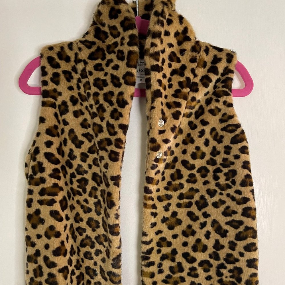 Carters Lepord Vest Girls 6/6X